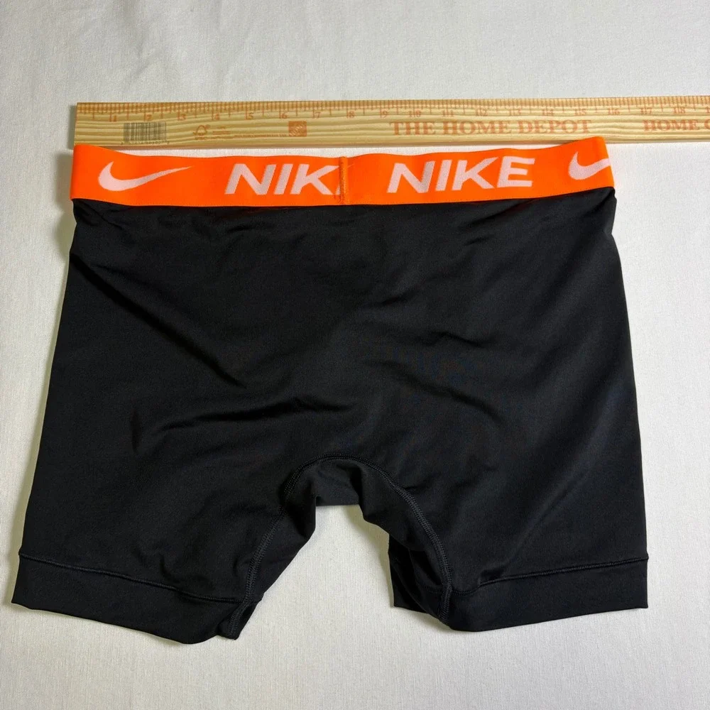 Nike, Boxer Briefs, Large, Black Orange, Dri-FIT Performance, MSRP $30